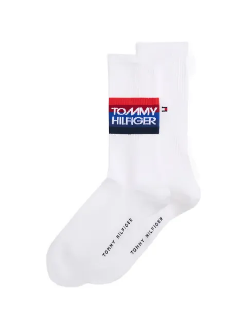 Tommy Hilfiger ogo-print ribbed socks (set of two)