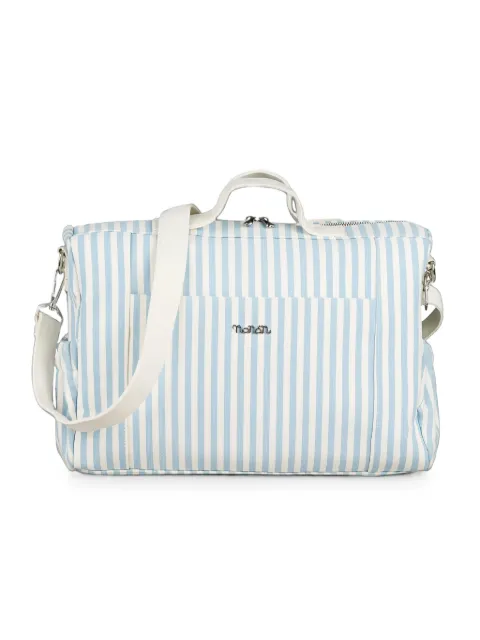 NANAN striped canvas changing bag