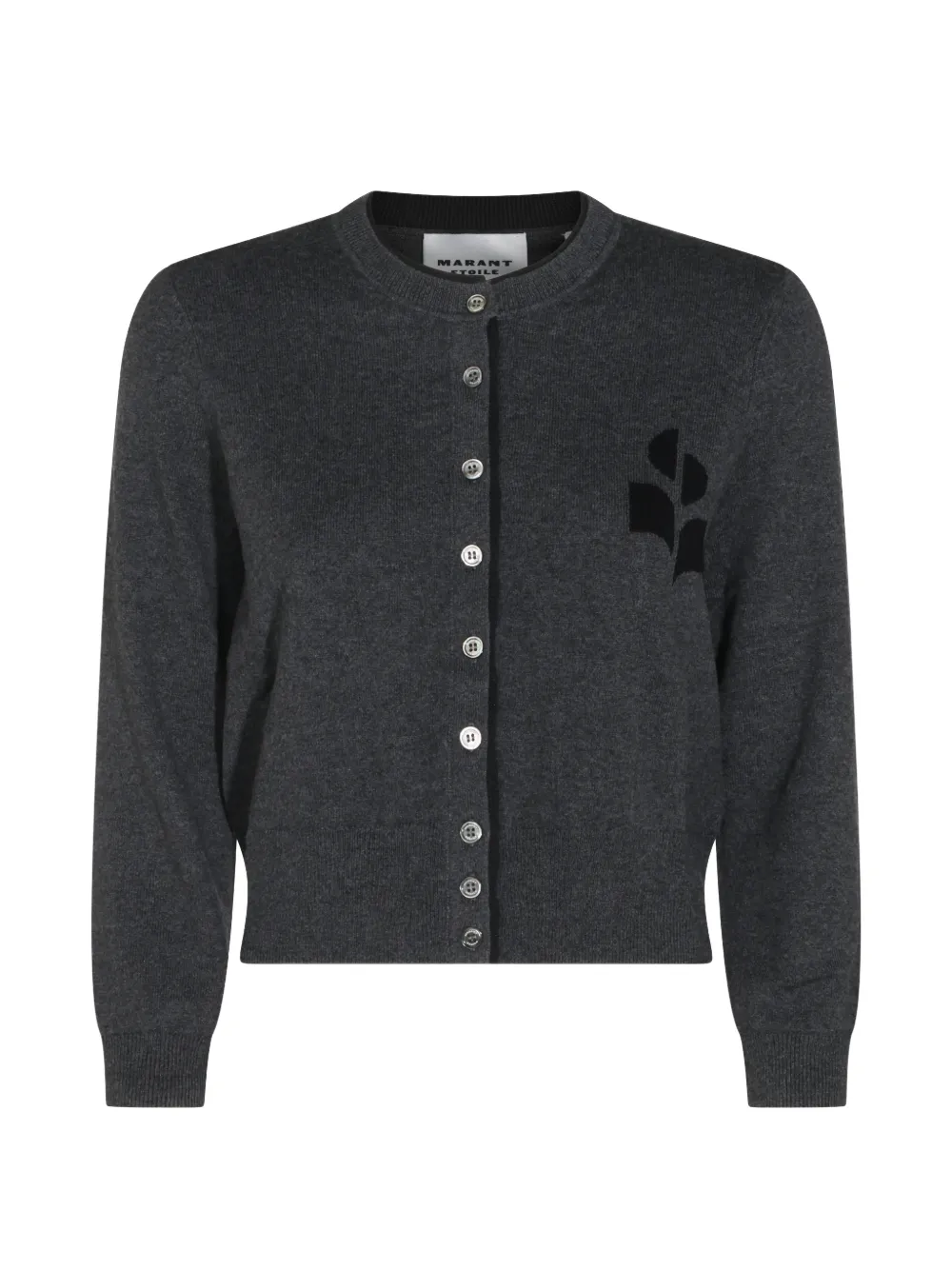 MARANT ÉTOILE Lona logo-embroidered cardigan - Grigio