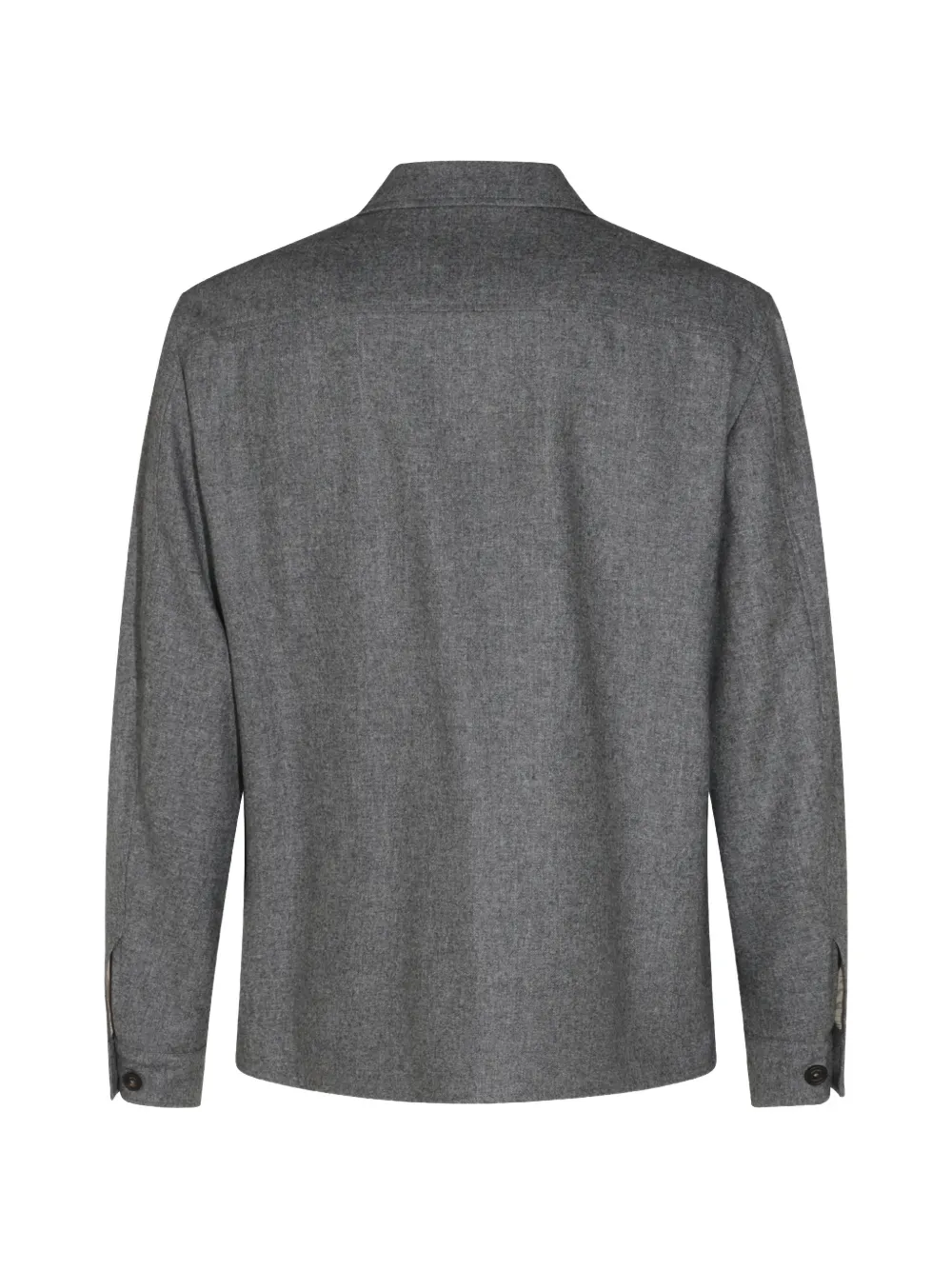 Eleventy Shirtjack met klepzak Grijs