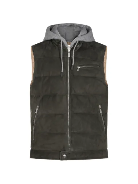 Eleventy quilted hooded gilet