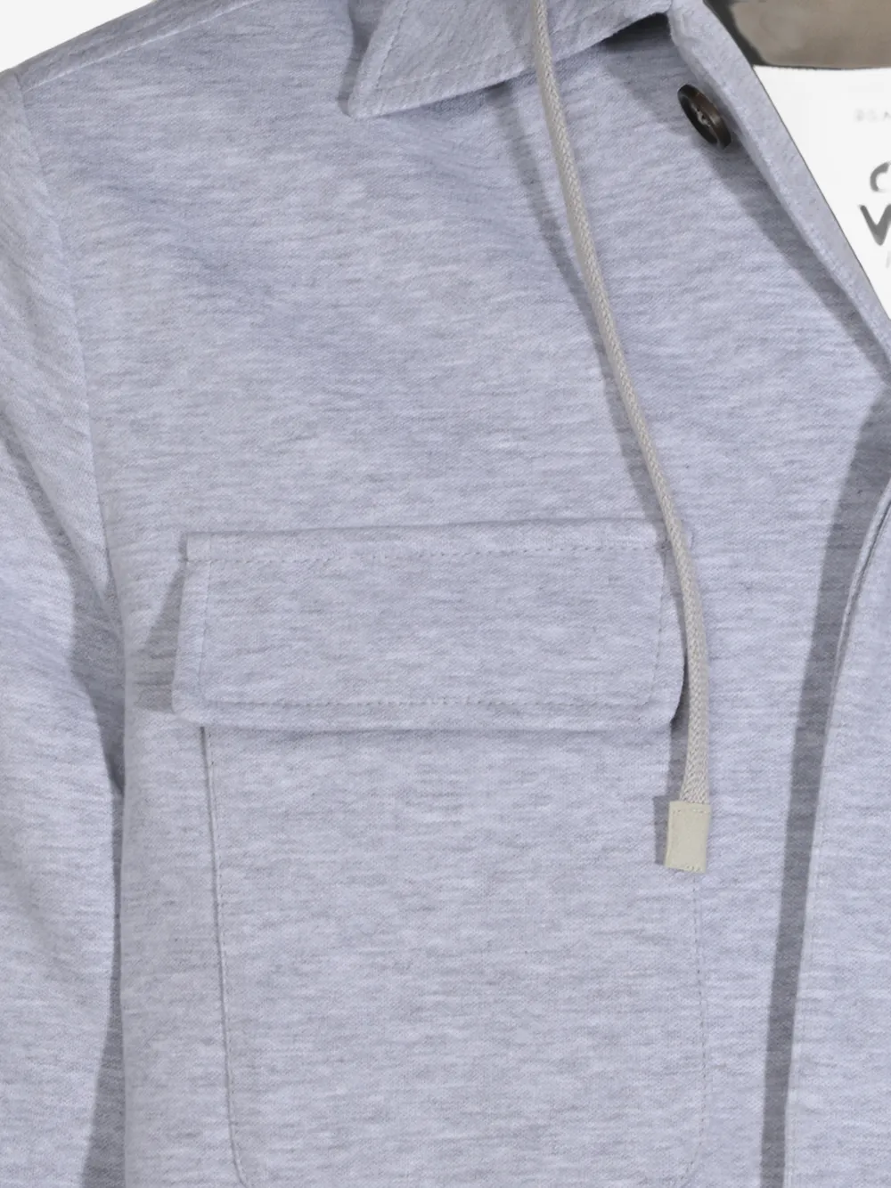 Eleventy hooded chest-pocket jacket Grijs