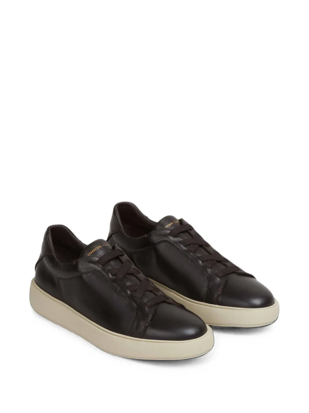 Officine Creative leather lace-up sneakers Bruin