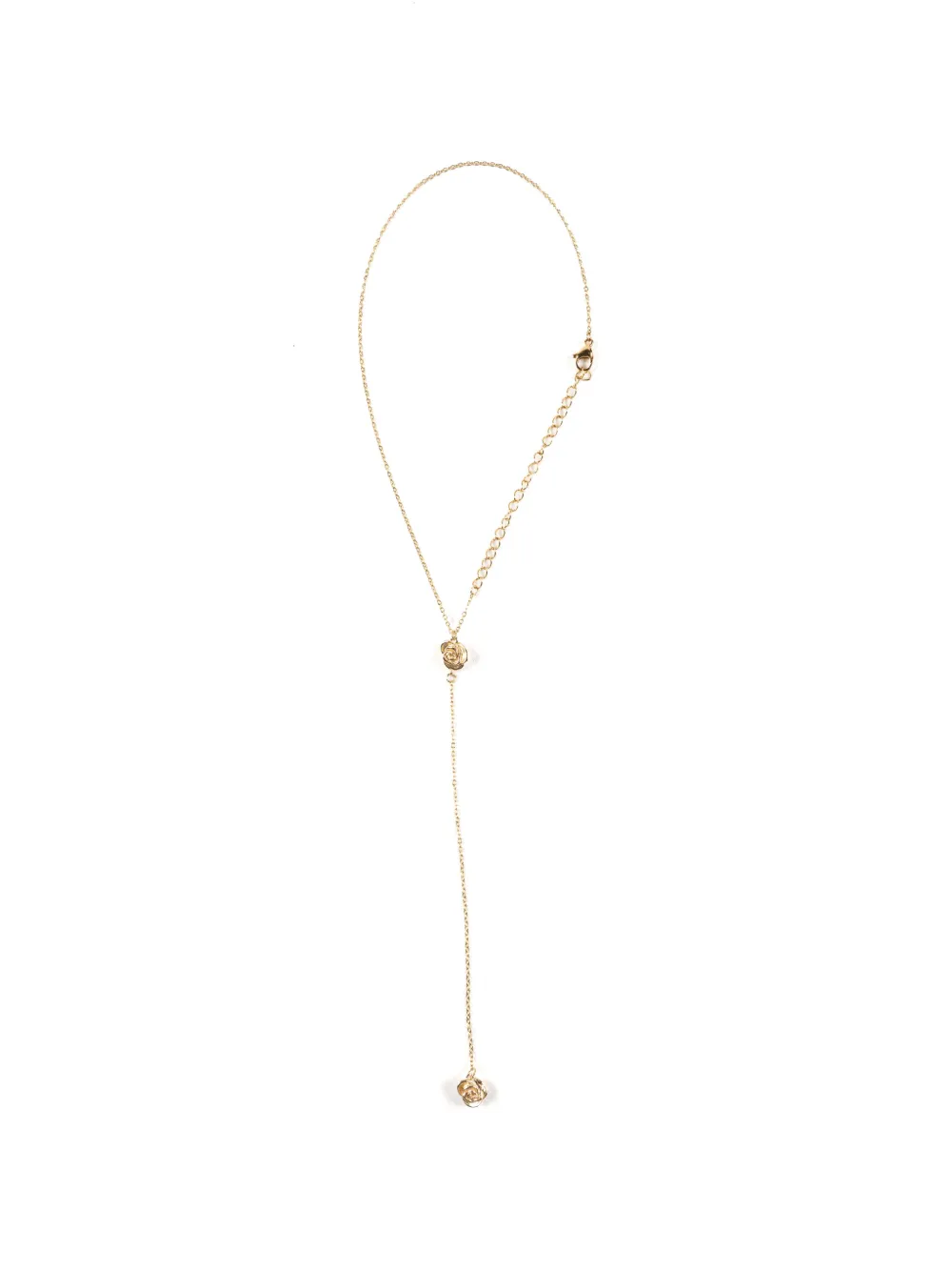 Magda Butrym Rose drop chain necklace - Oro