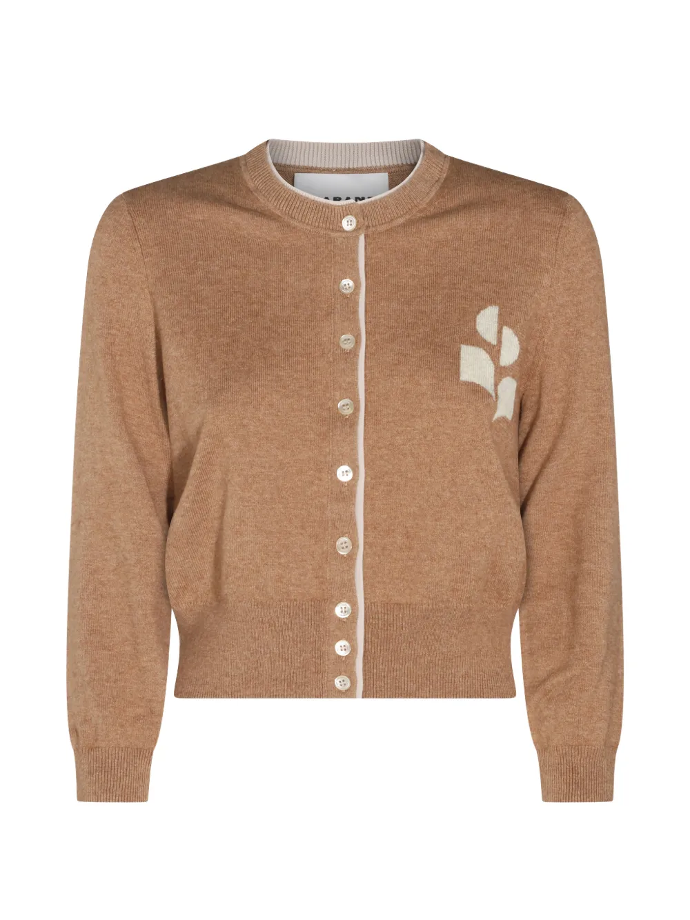 MARANT ÉTOILE Lona logo-embroidered cardigan - Marrone