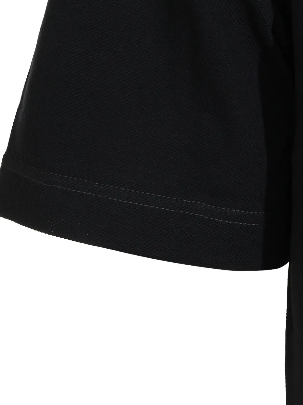 Eleventy Button-up poloshirt Zwart