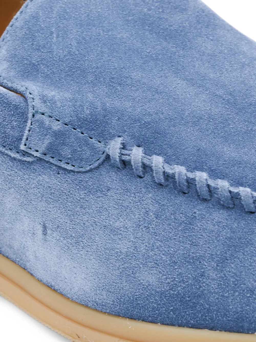 Eleventy suede slip-on loafers Blauw