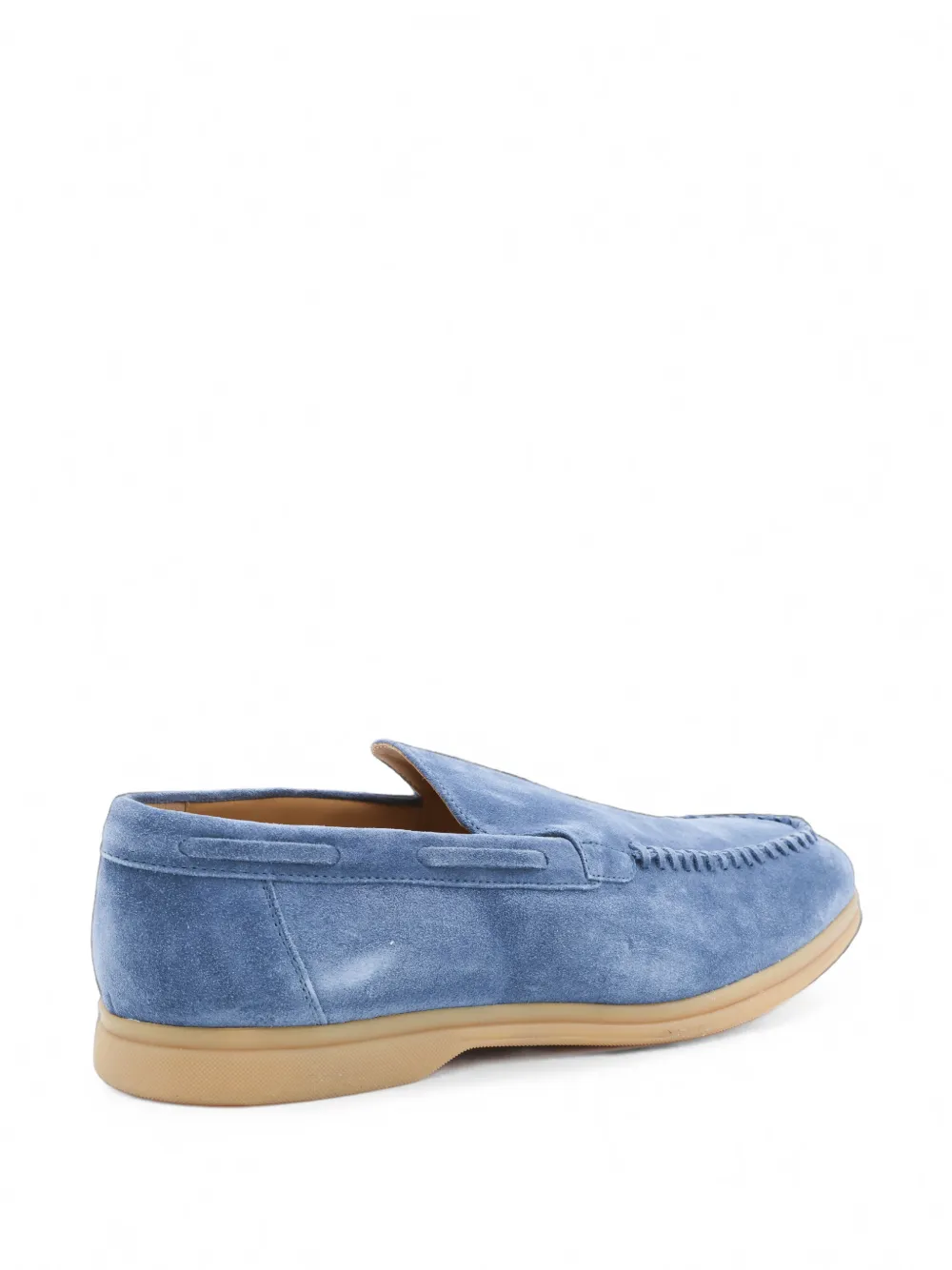 Eleventy suede slip-on loafers Blauw