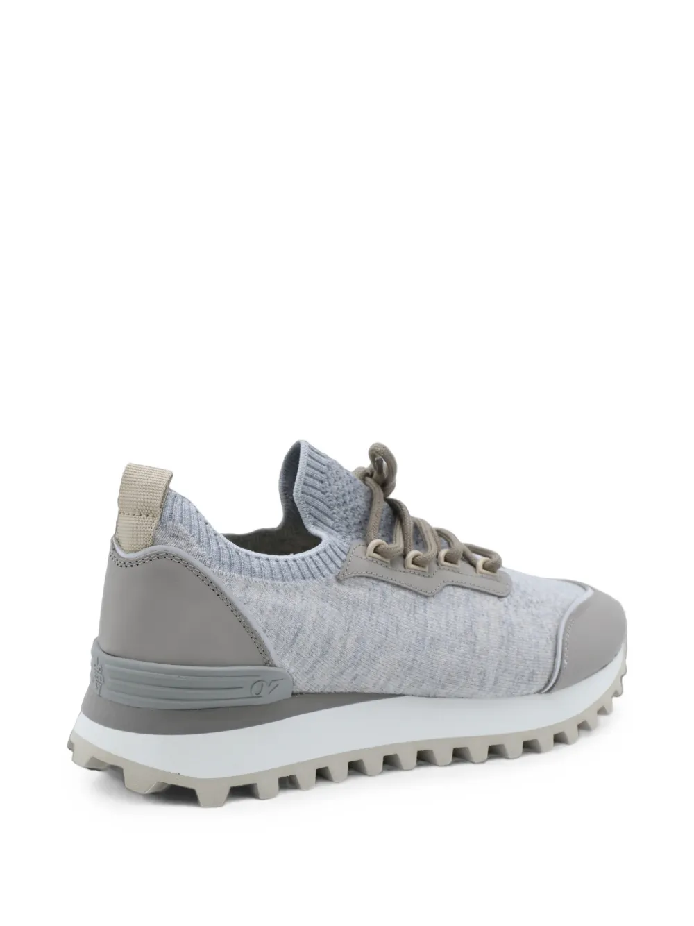 Eleventy panelled knit sneakers Grijs