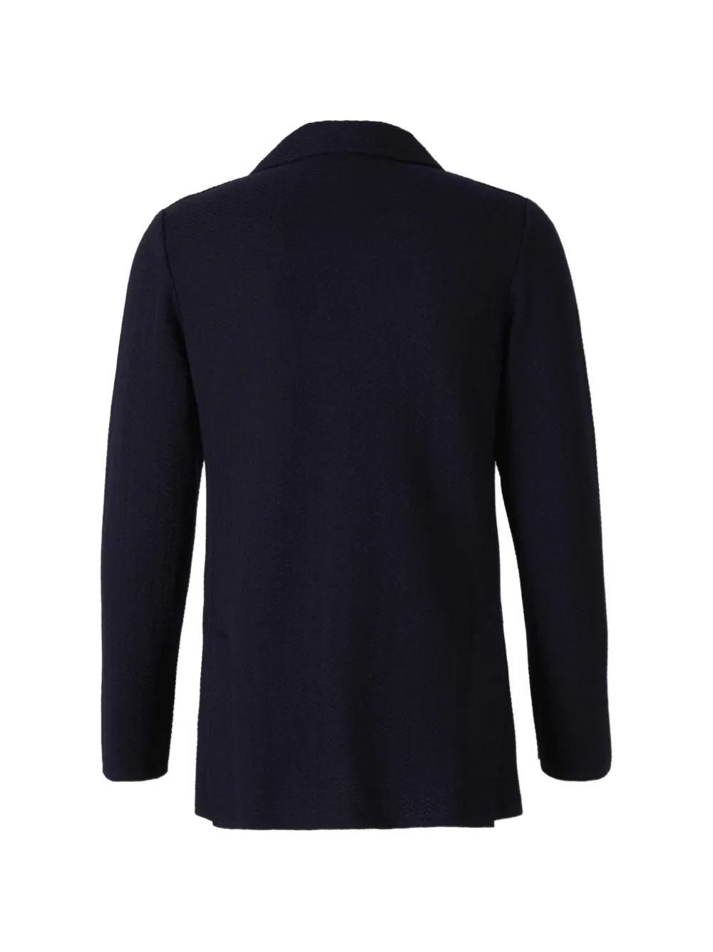 Lardini herringbone-knit virgin wool jacket Blauw