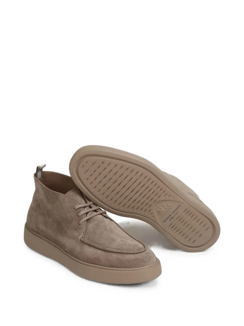 Officine Creative Frame 002 apron-toe boots Beige