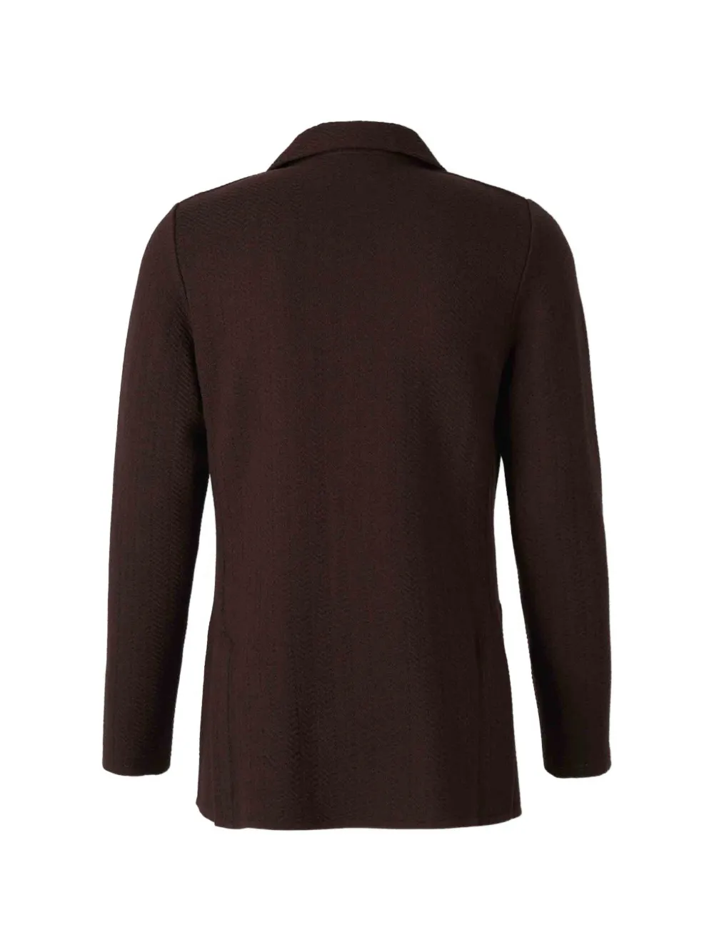 Lardini Gebreid jack met visgraatpatroon Bruin