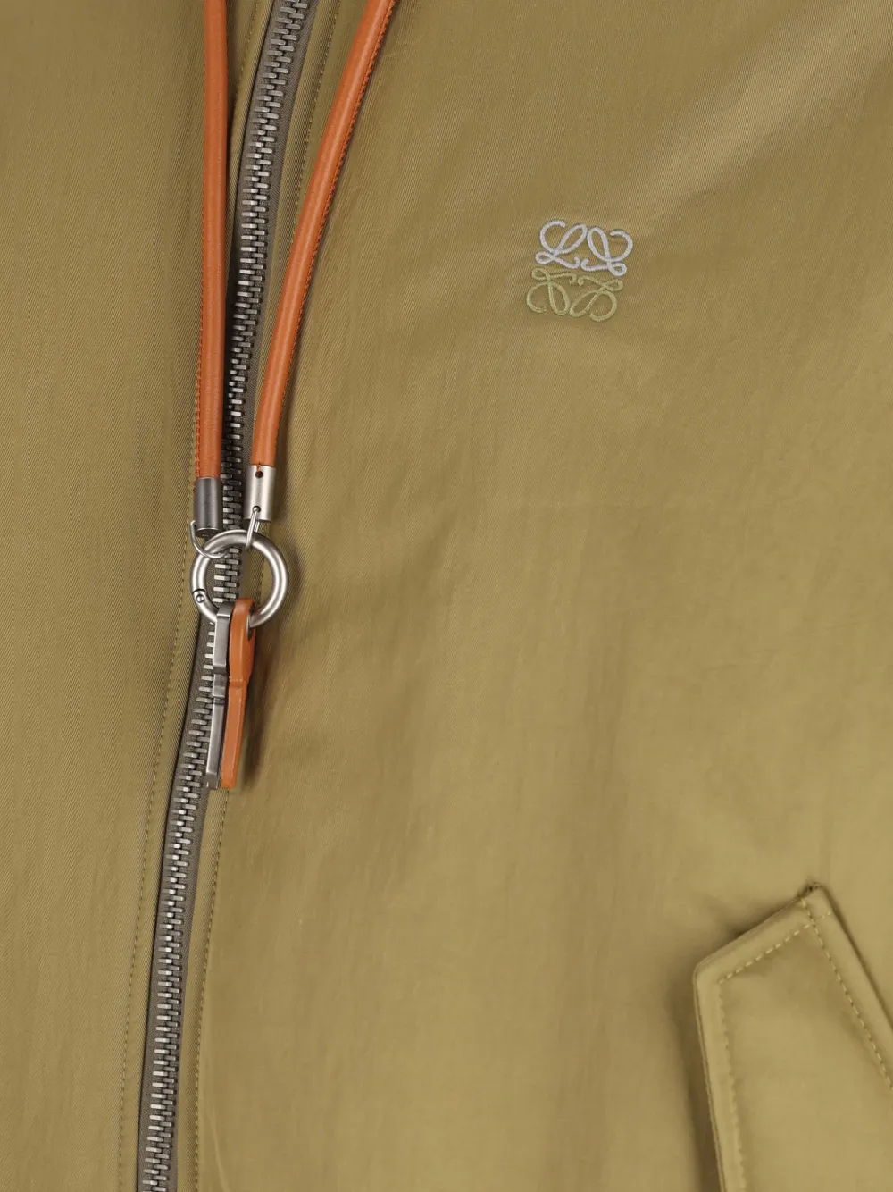 LOEWE Bomberjack met capuchon Groen
