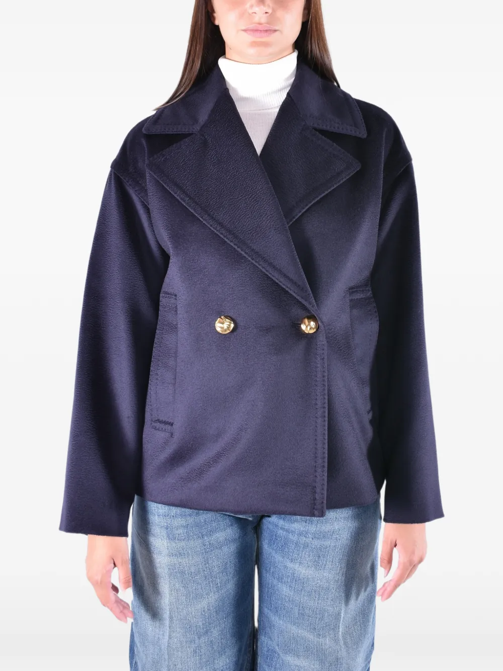 Max Mara double-breasted virgin wool coat
