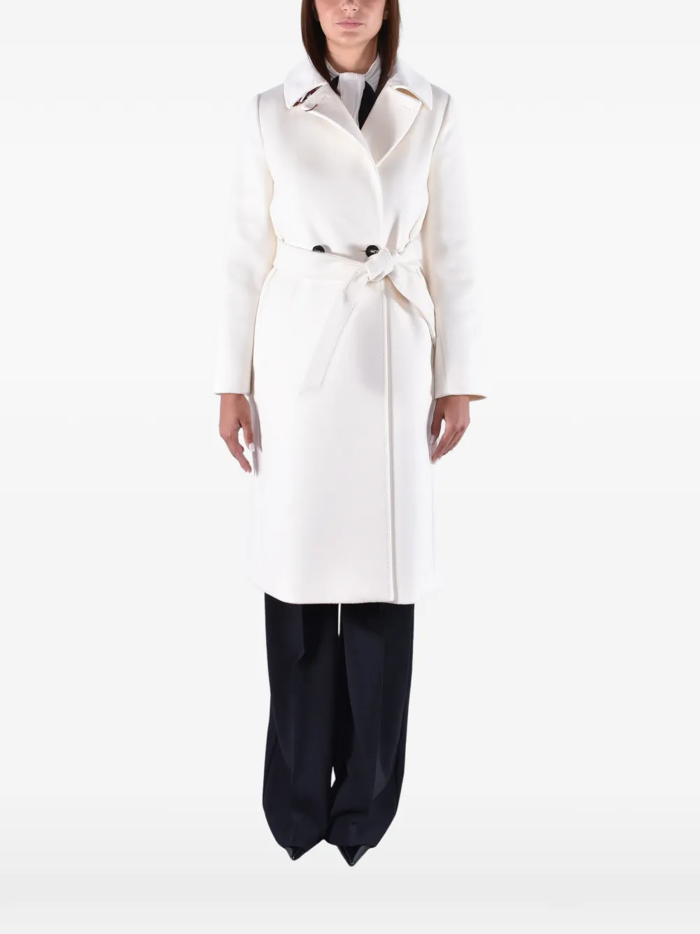 Max Mara Cappotto doppiopetto Bcollag con cintura - Toni neutri