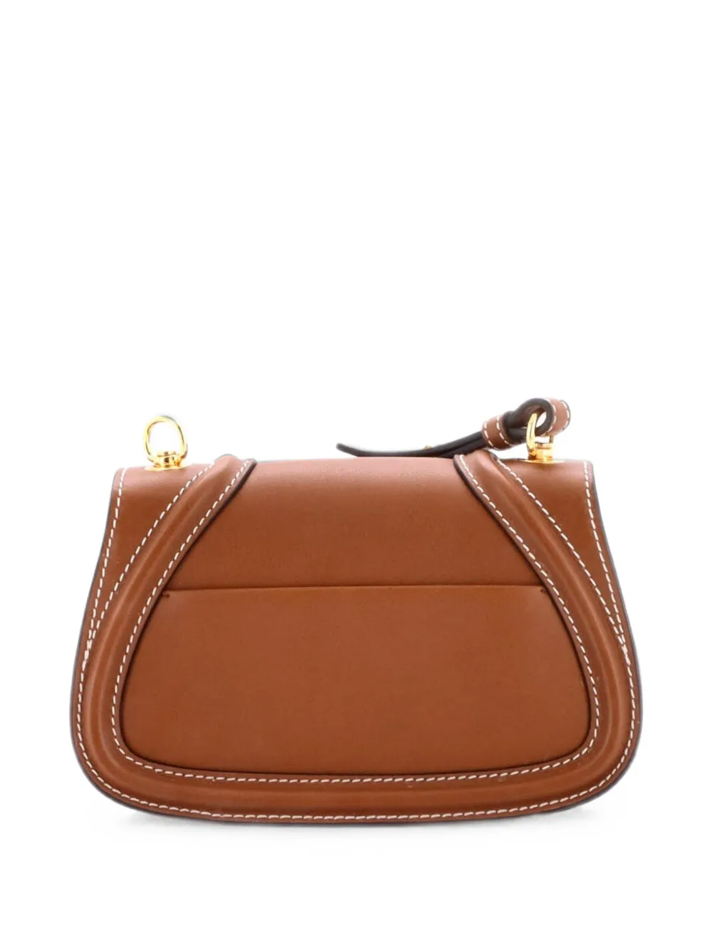 Pre-owned Gucci Blondie Nm Top Handle Bag Leather Medium Satchel In Brown