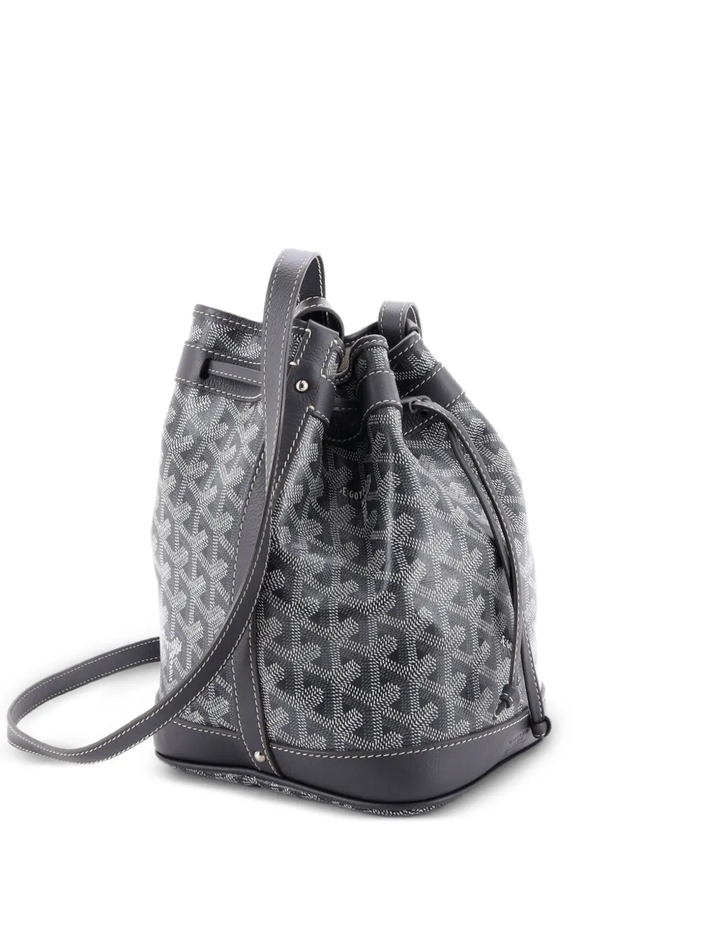 Goyard Pre-Owned Petit Flot Coated Canvas PM bucket bag - Grigio