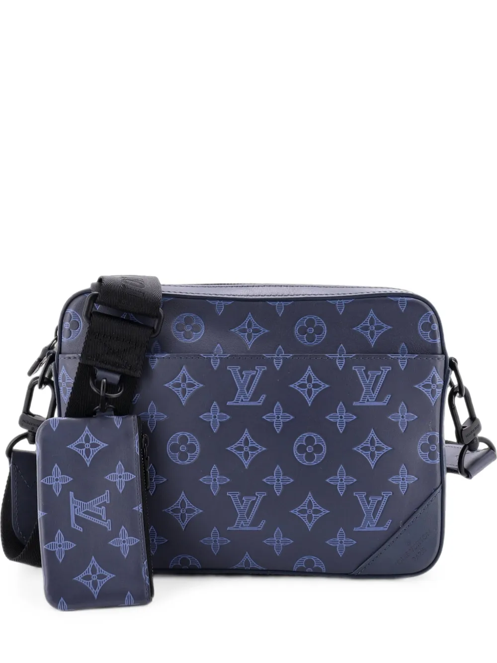 Louis Vuitton Pre-Owned Duo Monogram Shadow Umhängetasche - Blau