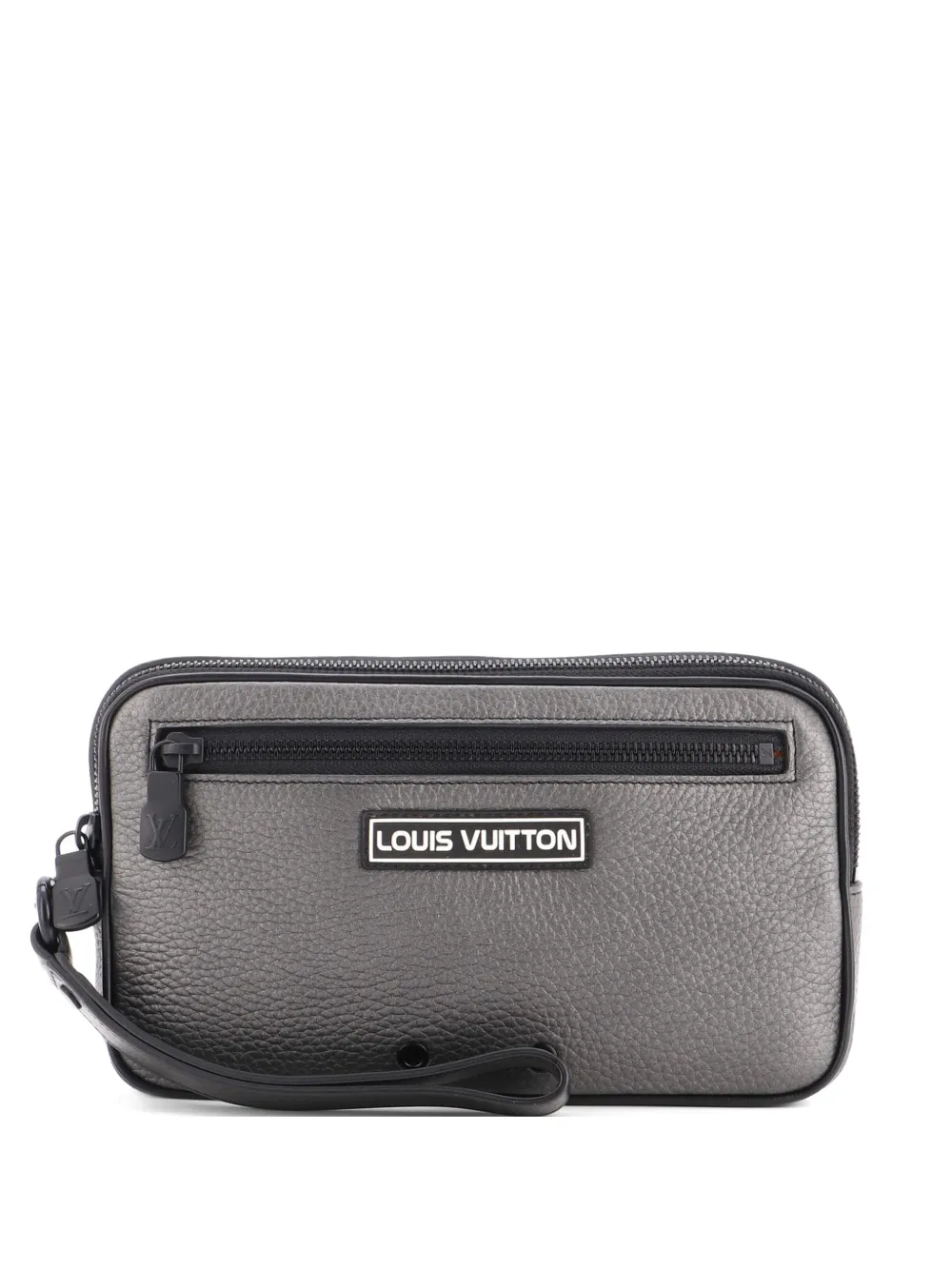 Louis Vuitton Pre-Owned Clutch Alpha in pelle Taurillon con cinturino da polso - Grigio