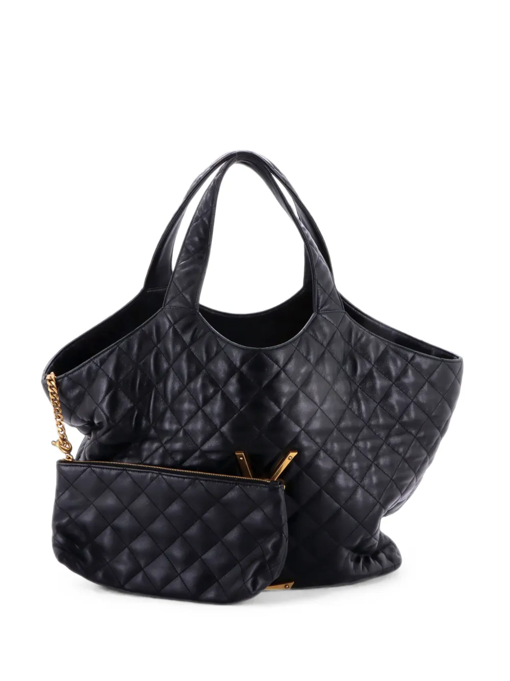 Saint Laurent Pre-Owned Icare Shopping Quilted Leather Maxi tote bag - Schwarz