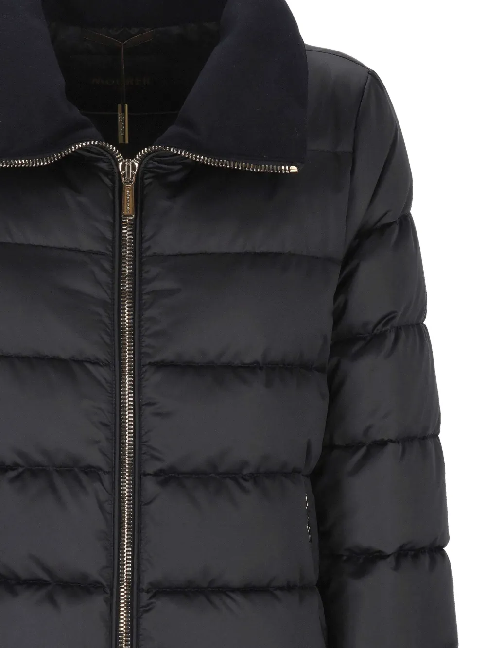 Moorer Argentea quilted high-neck jacket Blauw