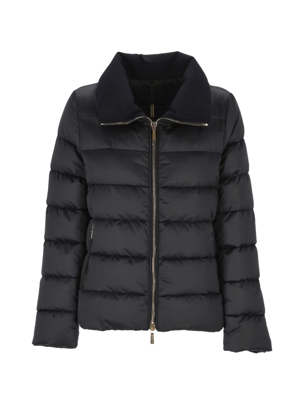 Moorer Argentea quilted high-neck jacket - Blu