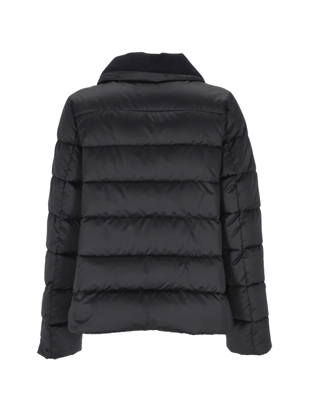 Moorer Argentea quilted high-neck jacket Blauw