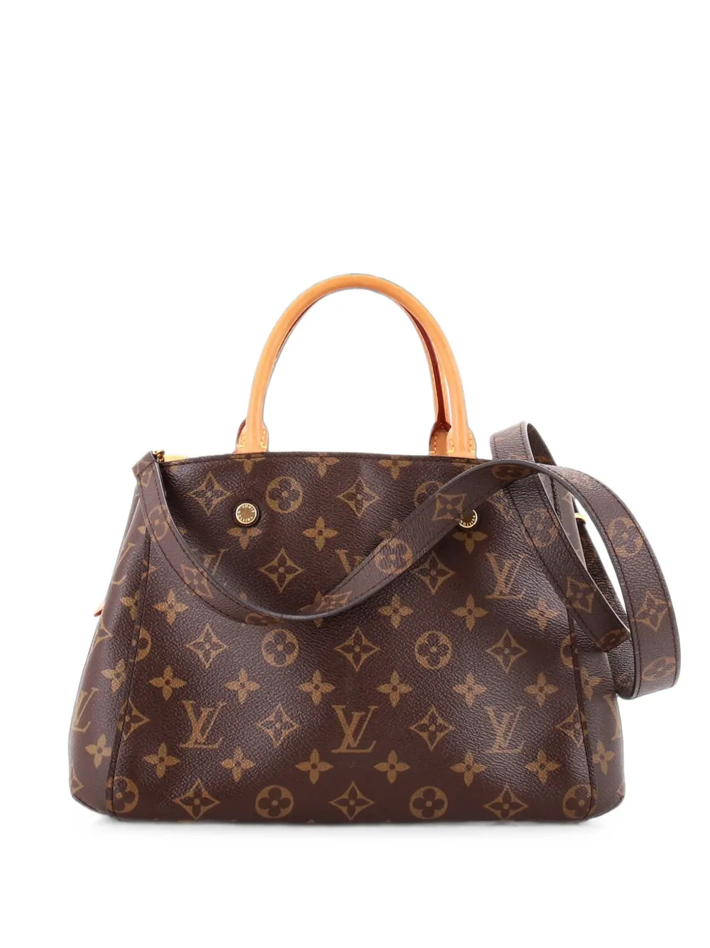 Louis Vuitton Pre-Owned Montaigne Handbag Monogram Canvas BB satchel - Marrone
