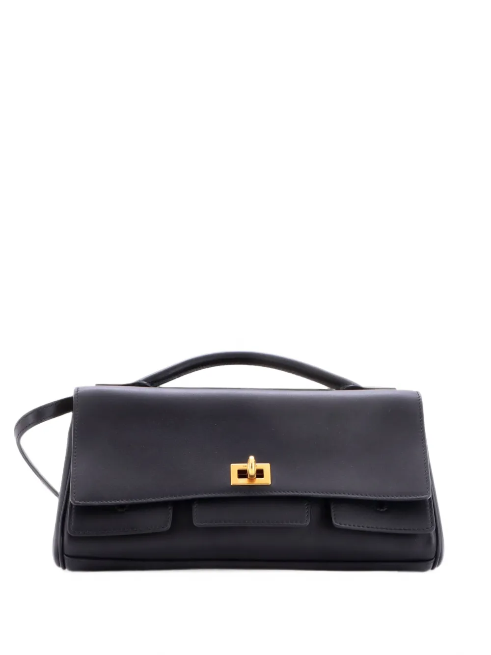 Balenciaga Pre-Owned Bel Air Schultertasche mit Klappe - Schwarz