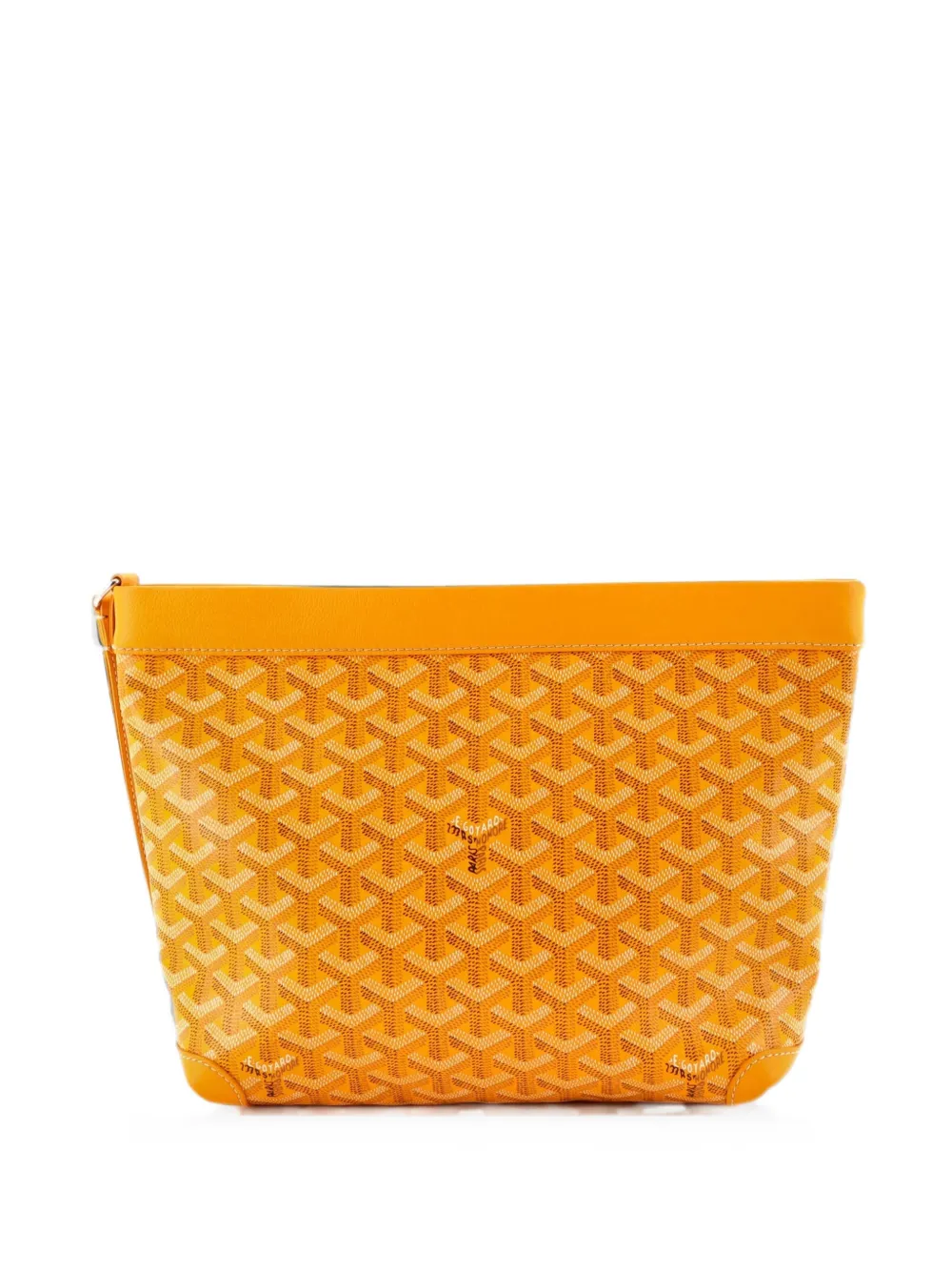 Goyard Pre-Owned Goyardine Conti Pouch Clutch aus beschichtetem Canvas - Gelb
