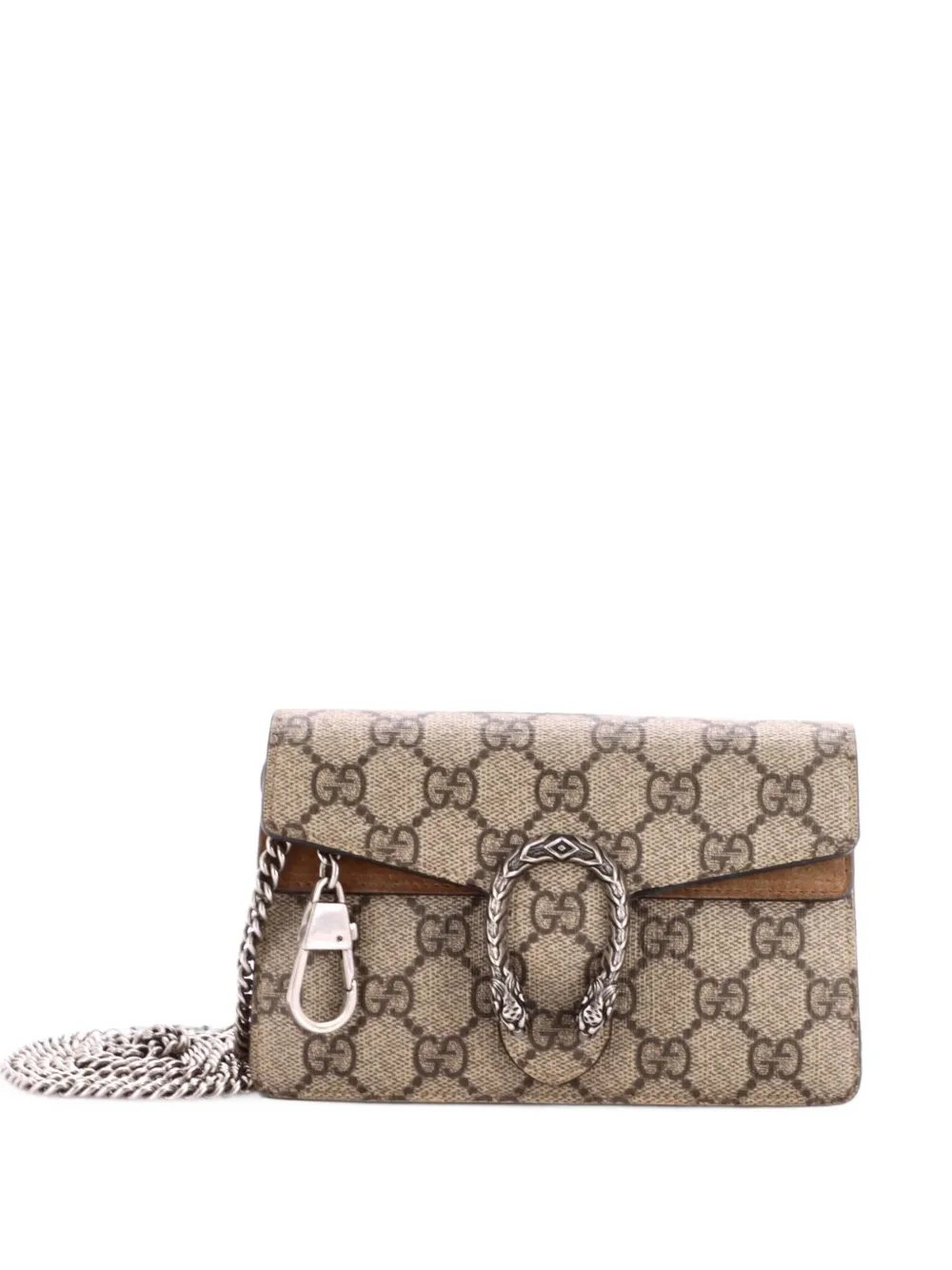 Gucci Pre-Owned Dionysus Bag GG Coated Canvas Super Mini crossbody bag - Marrone