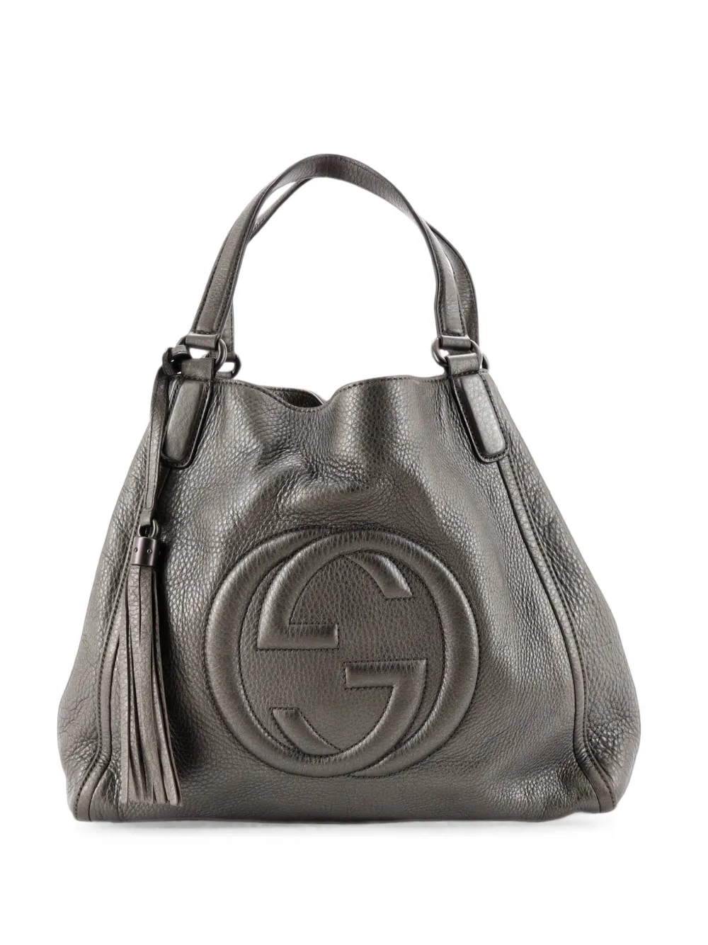 Gucci Pre-Owned Borsa a spalla Soho media in pelle - Effetto metallizzato