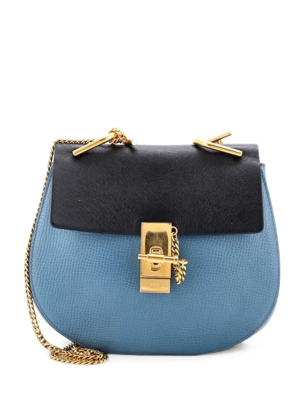 Chloé Pre-Owned Borsa a tracolla Drew piccola in pelle - Blu