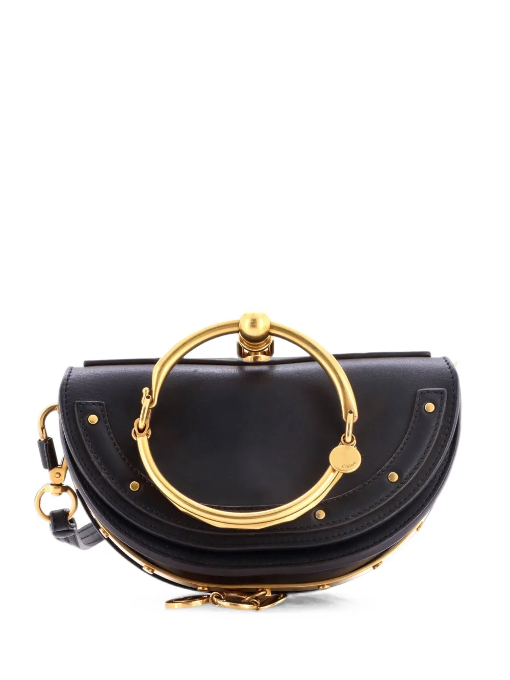 Chloé Pre-Owned Nile Leather Mini crossbody bag - Nero
