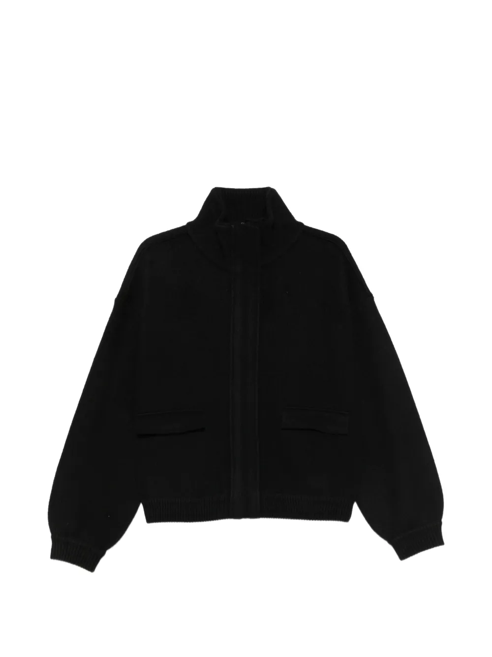 alice + olivia Stuart slouchy zip-front jacket - Nero