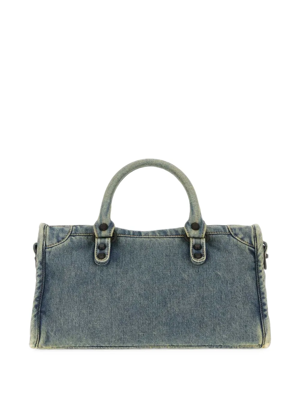 Balenciaga small Le City denim tote bag Blauw