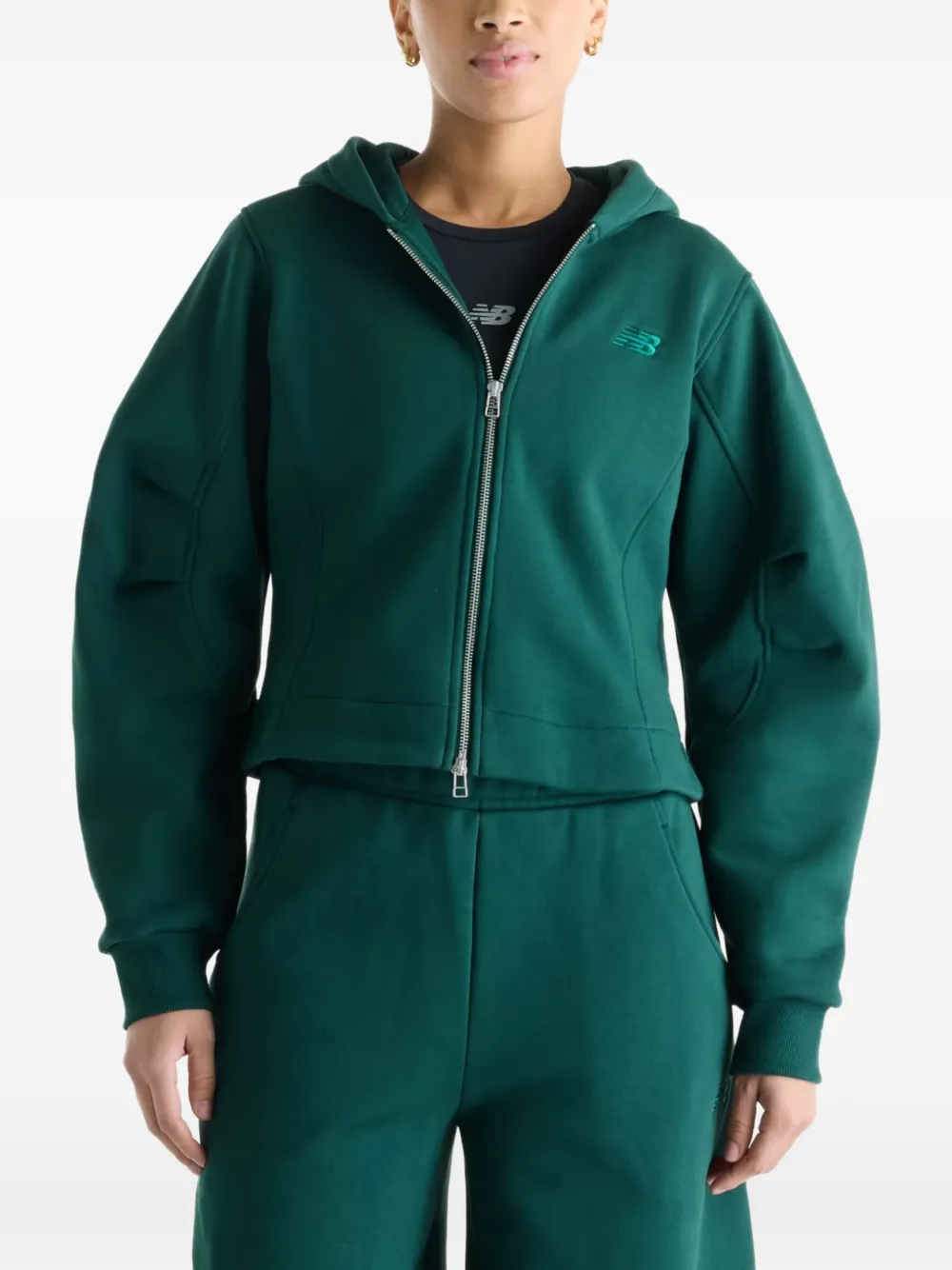 New Balance Athletics Crafted fleece hoodie Groen