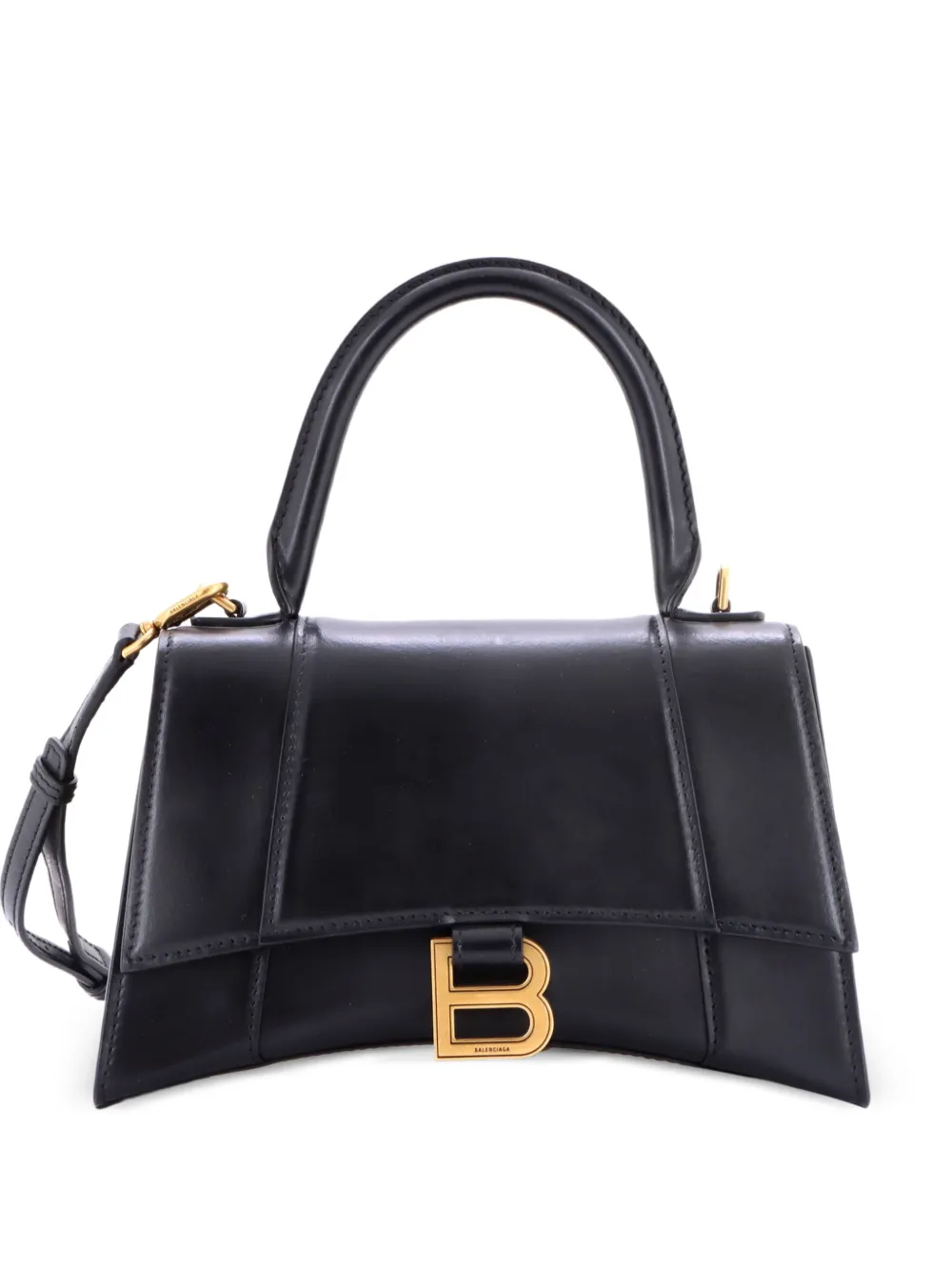 Balenciaga Pre-Owned Hourglass Top Handle Bag Leather Small satchel - Nero