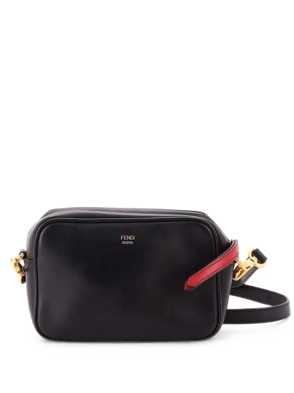 Fendi Pre-Owned Camera Bag Zucca Embossed Leather Small crossbody bag - Schwarz