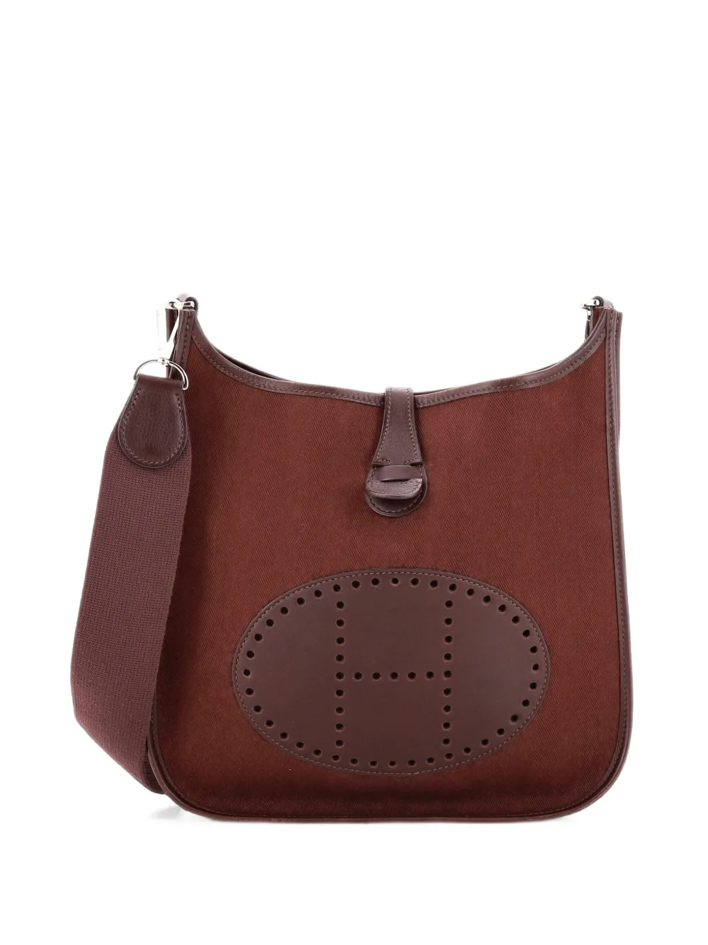 Hermès Pre-Owned Evelyne Bag Gen II Toile and Leather PM Umhängetasche - Braun