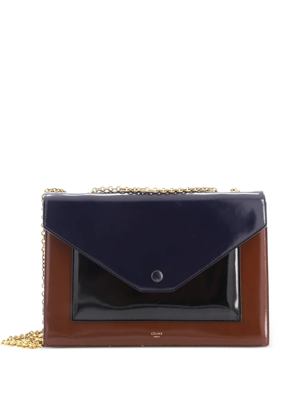 Celine Pre-Owned Borsa a spalla media in pelle verniciata - Multicolore