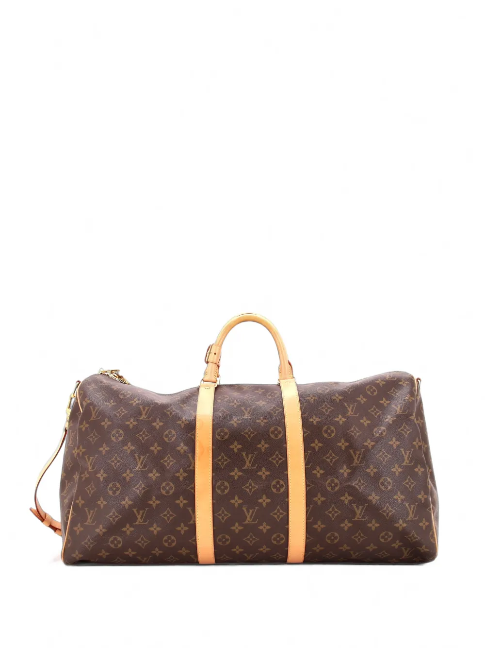 Louis Vuitton Pre-Owned Keepall Bandouliere Bag Monogram Canvas 55 travel bag - Marrone