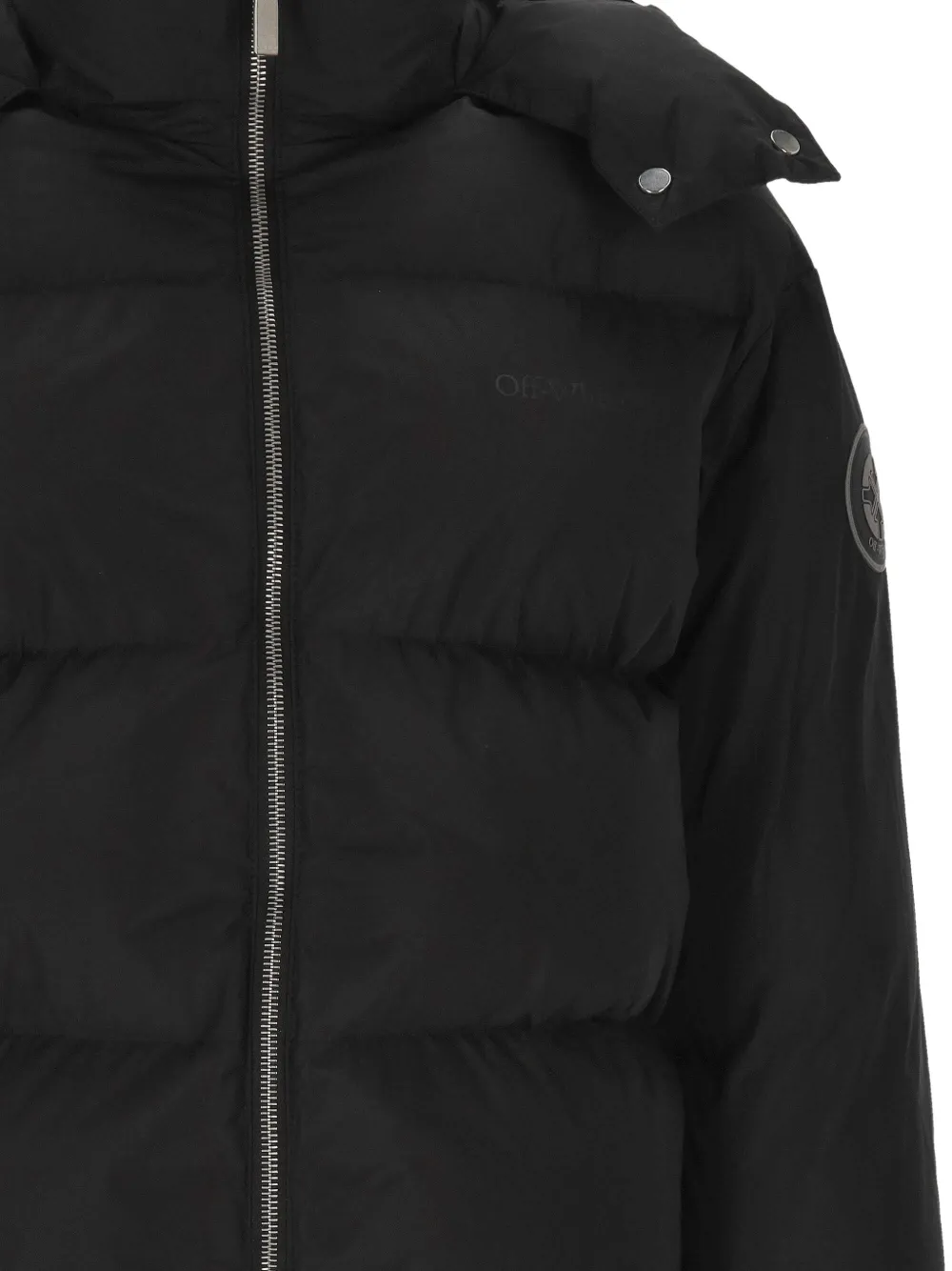 Off-White Jack met capuchon Zwart