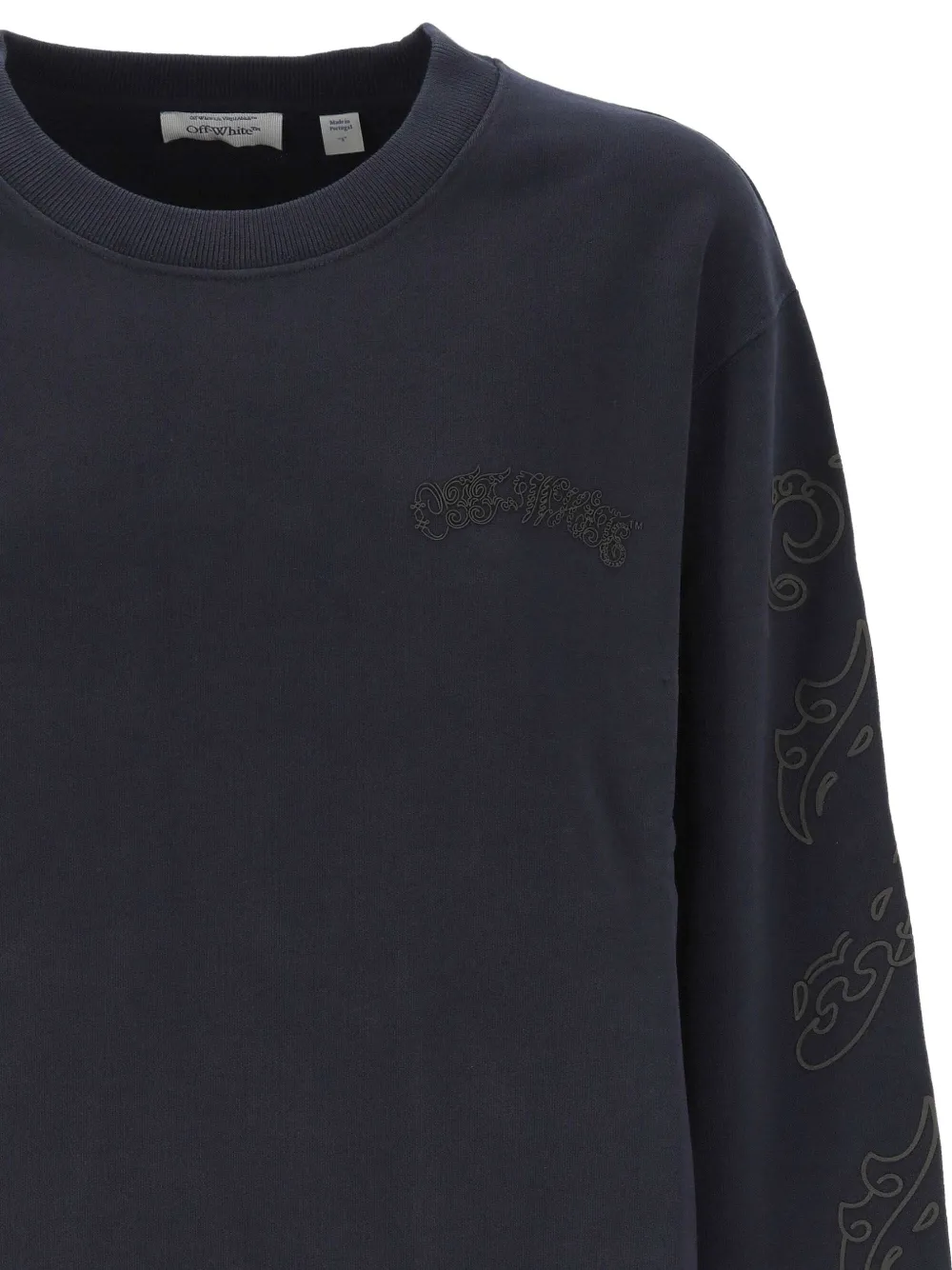 Off-White Sweater met geborduurd logo Grijs