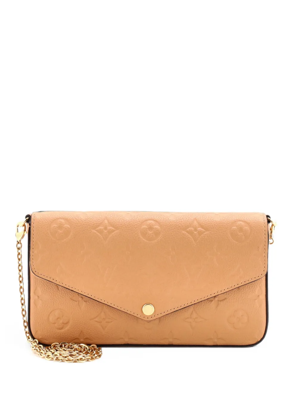 Louis Vuitton Pre-Owned Felicie Pochette Umhängetasche aus Empreinte-Leder mit Monogramm - Nude