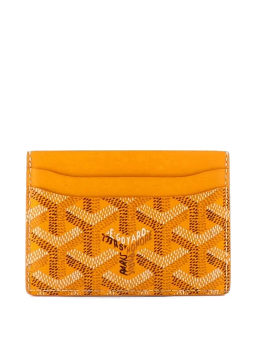 Goyard Pre-Owned Saint Sulpice Coated Canvas card holder - Gelb