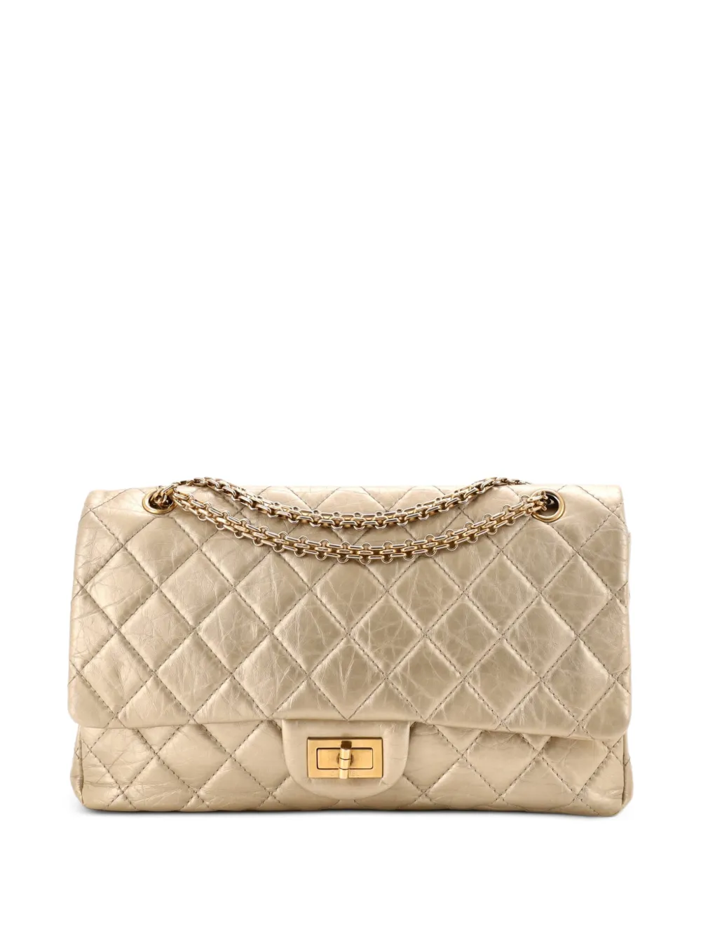CHANEL Pre-Owned Reissue 2.55 Flap Bag Quilted Aged Calfskin 227 shoulder bag - Oro