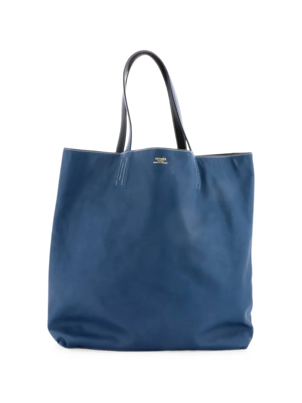 Hermès Pre-Owned Double Sens Tote Veau Sikkim Schultertasche 45cm - Blau