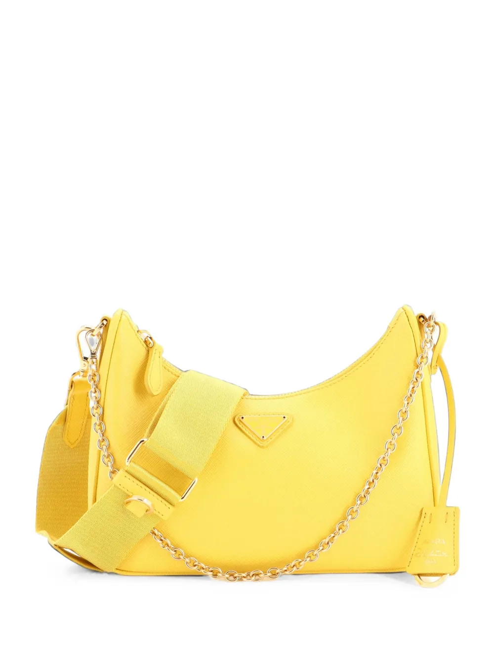 Prada Pre-Owned Borsa a tracolla Re-Edition 2005 piccola in pelle Saffiano - Giallo