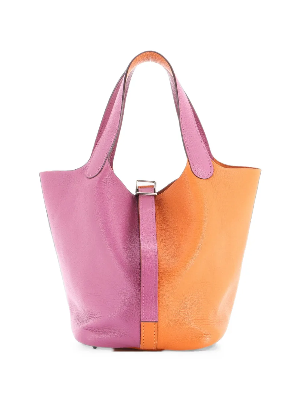 Hermès Pre-Owned Casaque Picotin Lock Bag Clemence PM bucket bag - Orange